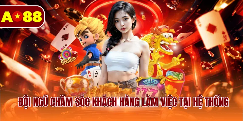 Đội ngũ chăm sóc khách hàng làm việc tại hệ thống